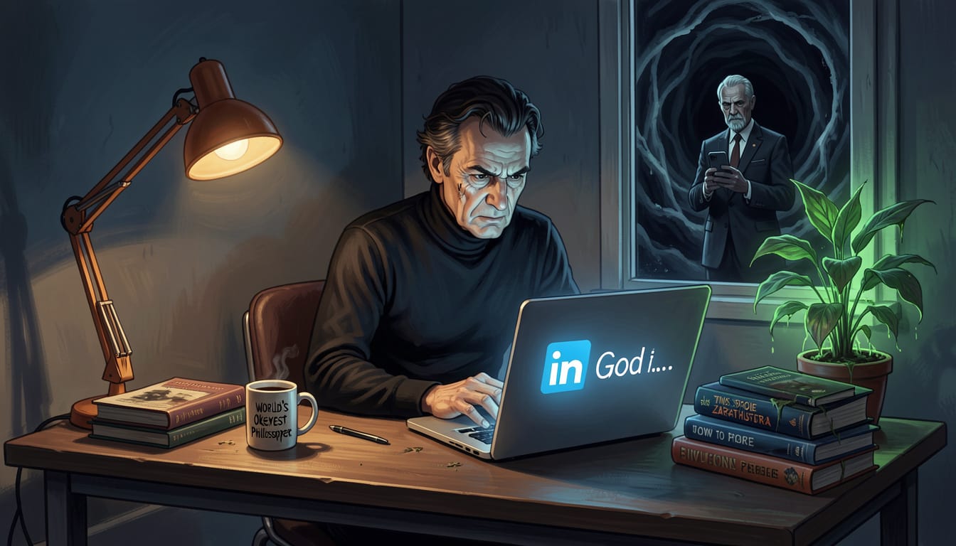 What If Nietzsche Had to Write LinkedIn Influencer Posts?